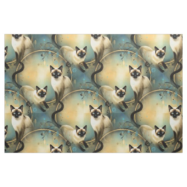 Artistic Fabric Panel Cats (Fat Quarter)