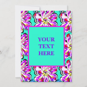 Artistic Floral Boho Watercolor Invitation Design