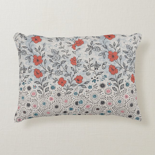 Artistic floral decorative cushion (Front)