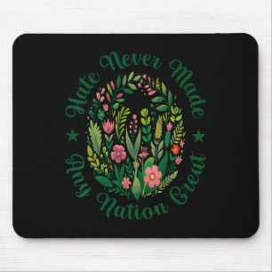 Artistic Floral Democrat President Liberal Anti Tr Mouse Pad