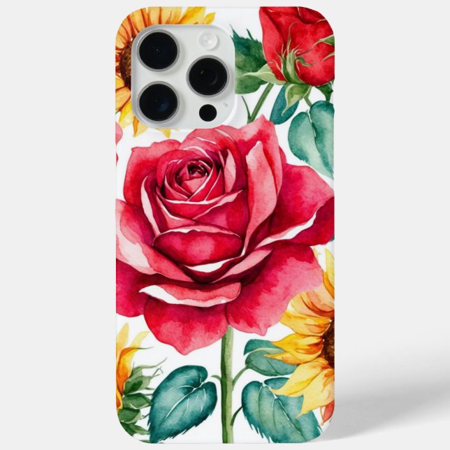 Artistic Floral Focus Case-Mate iPhone Case (Back)