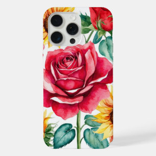 Artistic Floral Focus iPhone 15 Pro Max Case