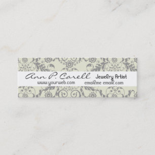 Artistic Floral Luxe Professional Elegant Modern Mini Business Card
