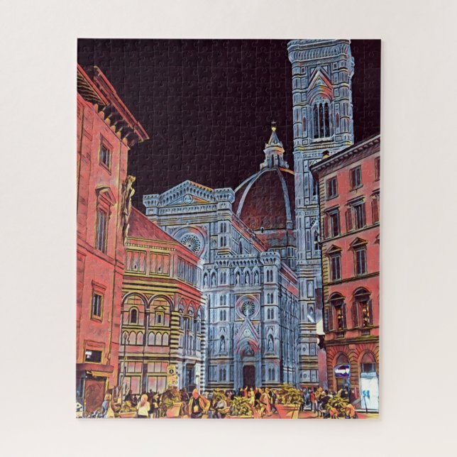 Artistic Florence Italy Europe with Duomo Jigsaw Puzzle (Vertical)