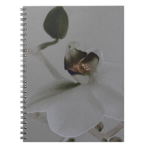 Artistic Flower in Grey Tones Notebook