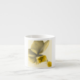 Artistic Flower in Yellow Tones Espresso Cup