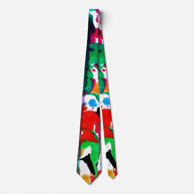Artistic flowers tie (Front)