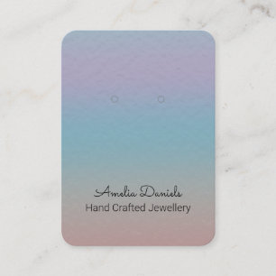 Artistic Foil Effect Pastel Ombre Earring Display Business Card