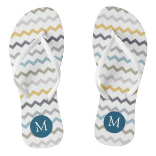 Artistic Forest ⎥Monogram Flip Flops