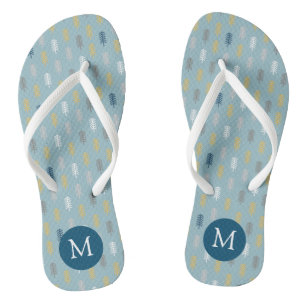 Artistic Forest ⎥Monogram Flip Flops