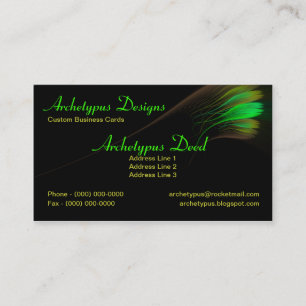 Artistic Fractal Stroke Business Card