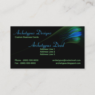 Artistic Fractal Stroke Business Card