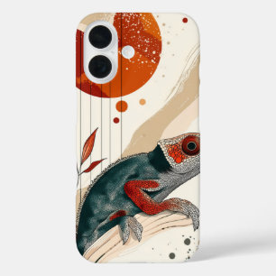 Artistic Frog Sketch – Bold & Striking iPhone 16 Case