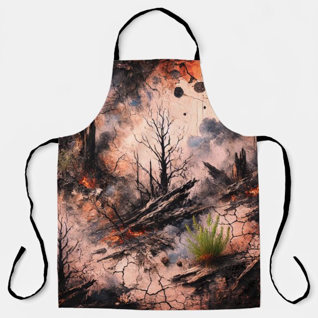 Artistic Full-Print Kitchen Apron (Front)