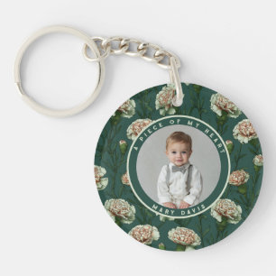 Artistic Gifts For Wife Photo Carnation Key Ring