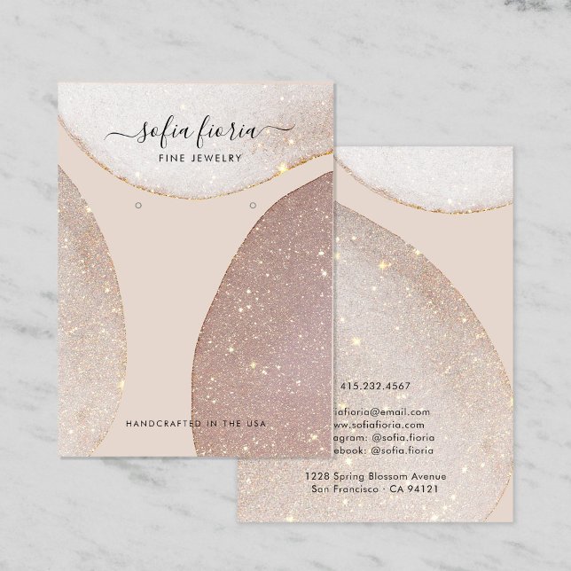 Artistic Glitter Jewellery Earring Display Card (Creator Uploaded)