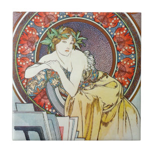 Artistic Goddess Ceramic Tile