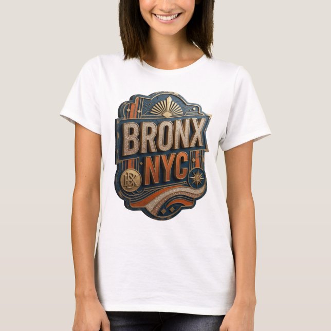 Artistic Gold BRONX NYC Custom Tee (Front)