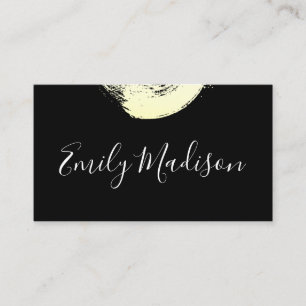 Artistic Gold Brushed (Black / White) Business Card