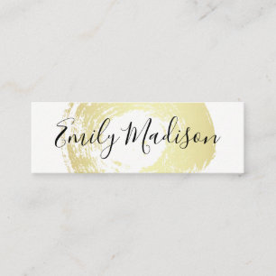 Artistic Gold Brushed Stylish Mini Business Card