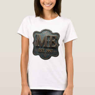 Artistic Gold ME EST 1997 Print T-Shirt