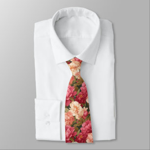 Artistic Graduation Gifts For Him Peonies Floral Tie
