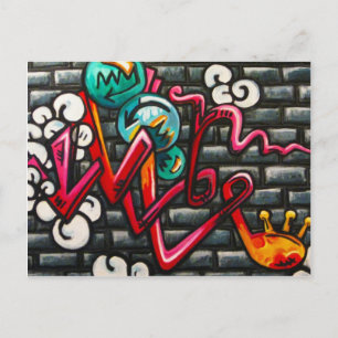 Artistic Graffiti Products Postcard