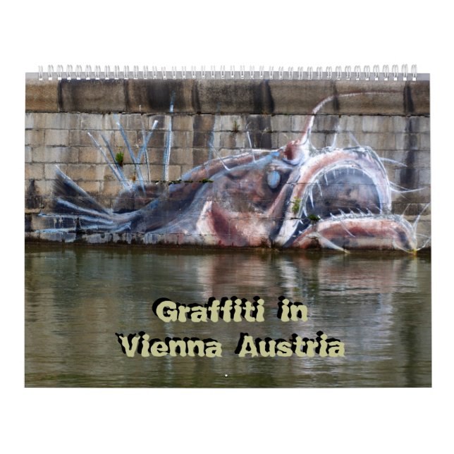 Artistic Graffitis in Vienna Austria 24 Month Calendar (Cover)