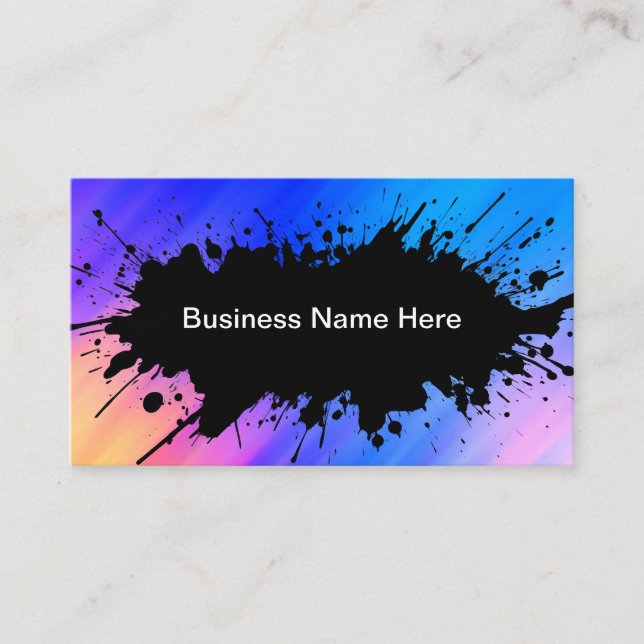Artistic Graphic Design Business Cards (Front)