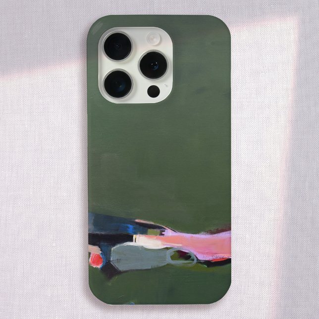 Artistic Green Abstract Painting Case-Mate iPhone Case (green abstract painting iphone cover)