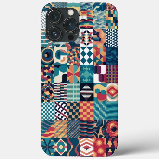 Artistic Grid Collage iPhone / iPad case (Back)