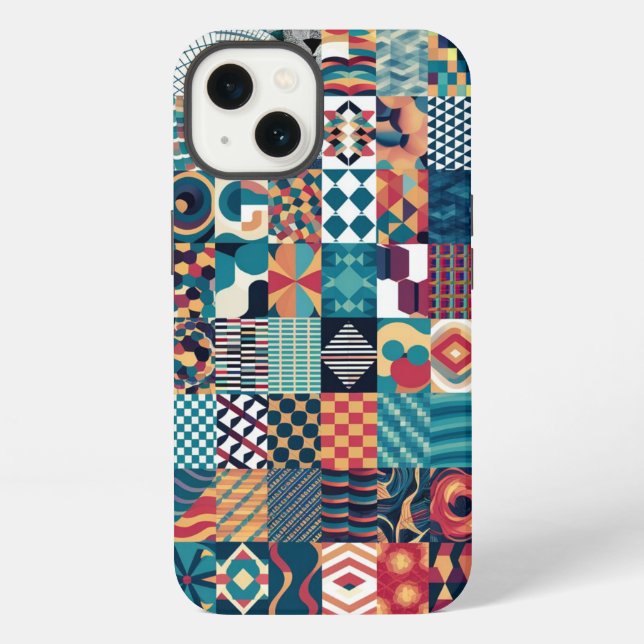  Artistic Grid Collage iPhone / iPad case (Back)