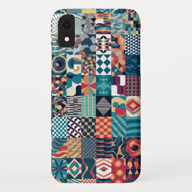  Artistic Grid Collage iPhone / iPad case (Back)