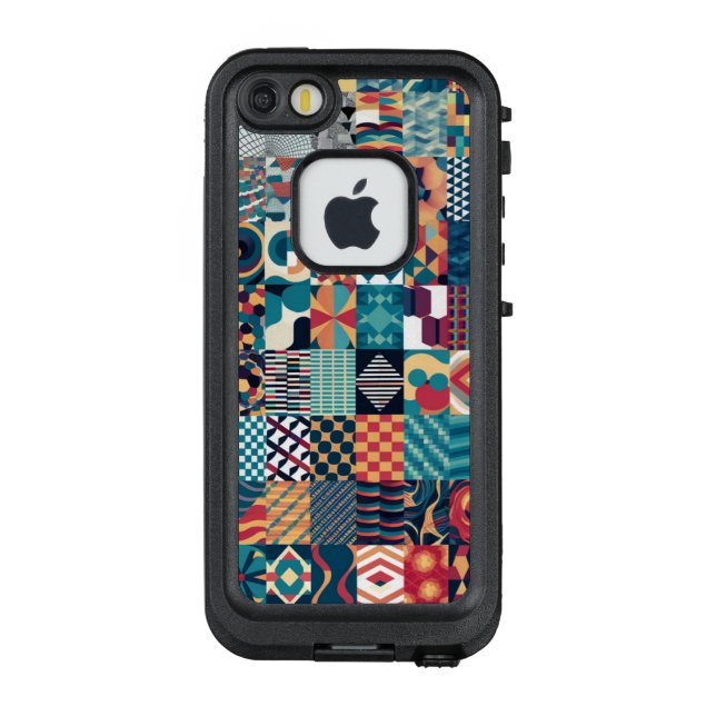  Artistic Grid Collage iPhone / iPad case (Back)