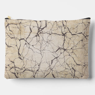 Artistic grunge wood background Rustic modern Accessory Pouch