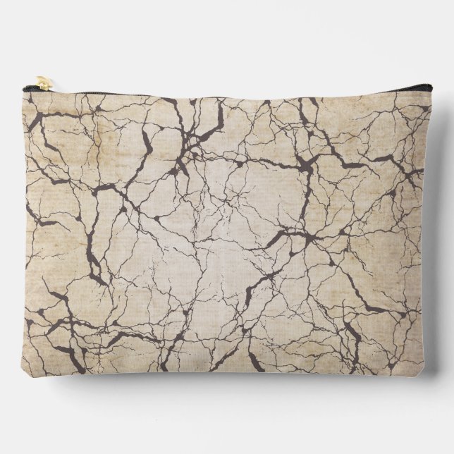 Artistic grunge wood background Rustic modern Accessory Pouch (Front)