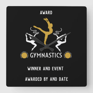 artistic gymnastics Sports Square Wall Clock