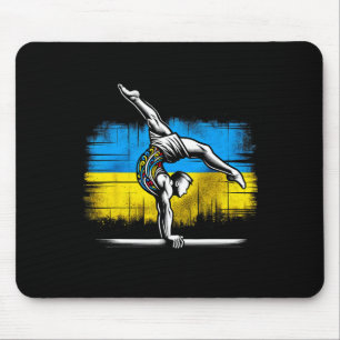 Artistic Gymnastics Ukrainian Ukraine Flag Athlete Mouse Pad