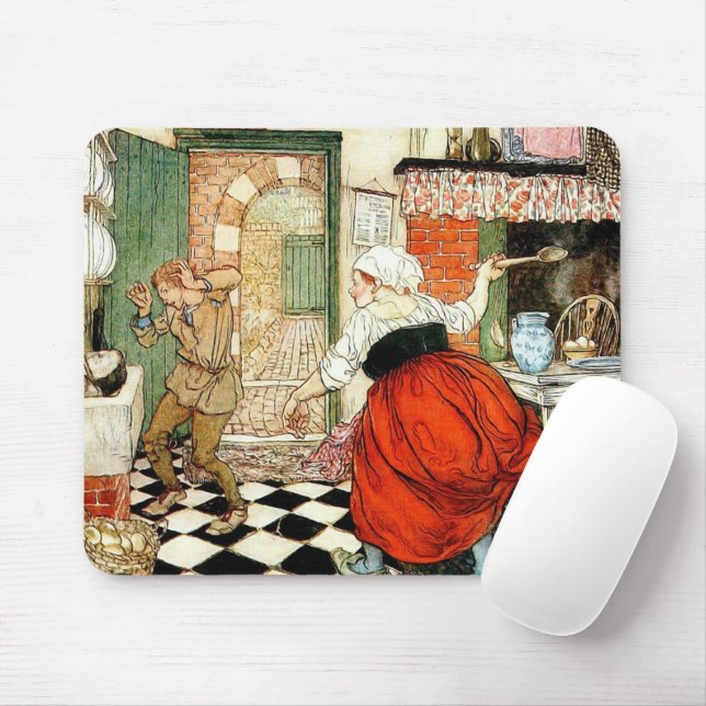 Artistic hand draw background Multicolor Mouse Pad (With Mouse)