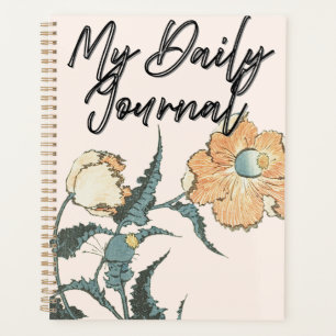 Artistic Hand-Drawn Floral & Bold Typography  Planner
