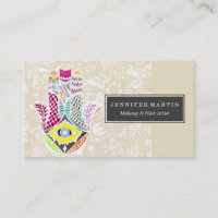Artistic Hand Drawn Hamsa Hand an Floral Drawings