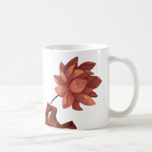 Artistic Hand Holding Flower Coffee Mug