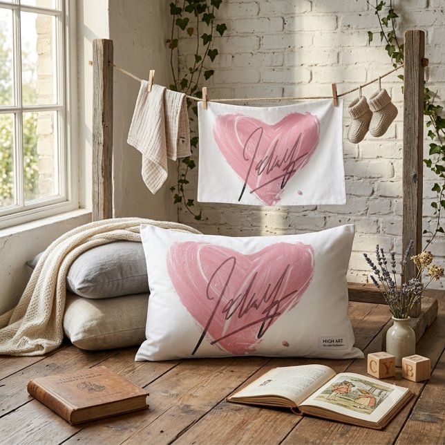 Artistic Heart Design Pillow Cover (Creator Uploaded)