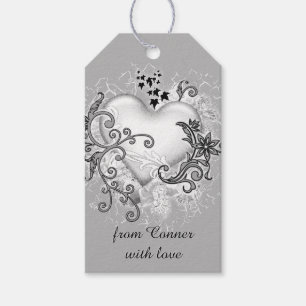Artistic Heart Gift Tags