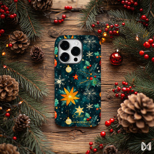Artistic Holiday –Starry Night Floral Design Case-Mate iPhone 14 Pro Case