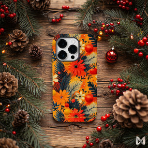 Artistic Holiday –Vibrant Floral and Ornament Case-Mate iPhone 14 Pro Case