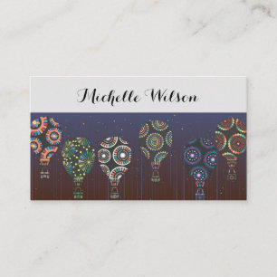 Artistic Hot Air Balloon Unique Business Card