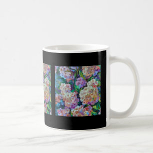 Artistic Hydrangeas Hortensia Floral Abstract Art Coffee Mug