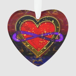 Artistic Infinity Heart Polyamory Flag Symbol Ornament