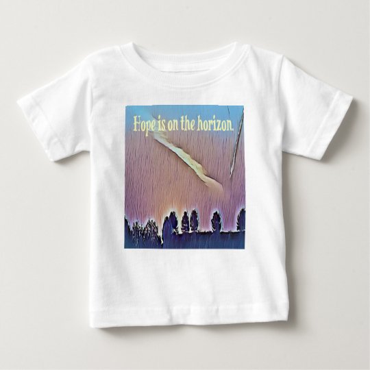 Artistic Landscape Hope On Horizon Quote Baby T-Shirt